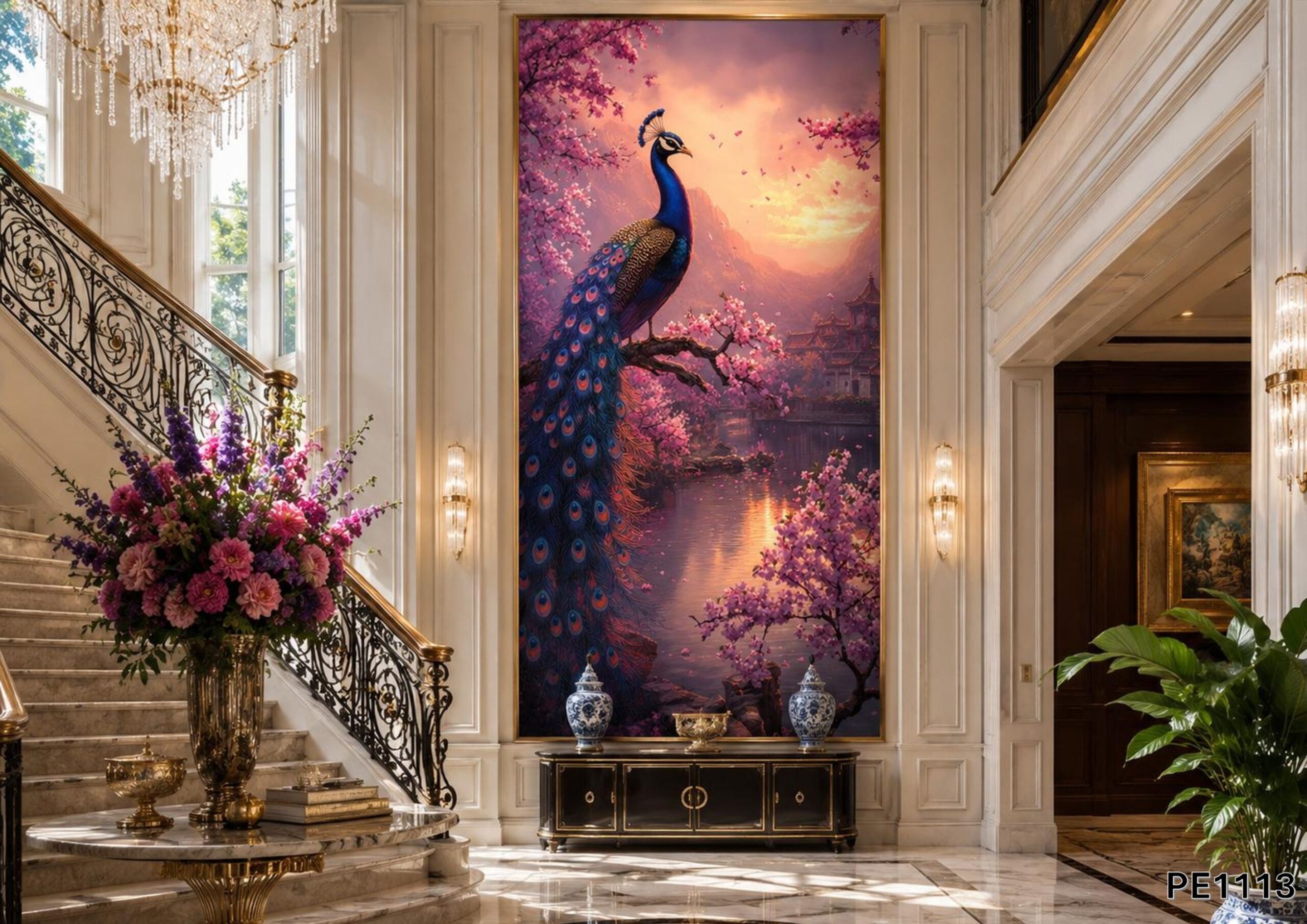 PE1113-lithos Peacock III - PE1113 - Image 1
