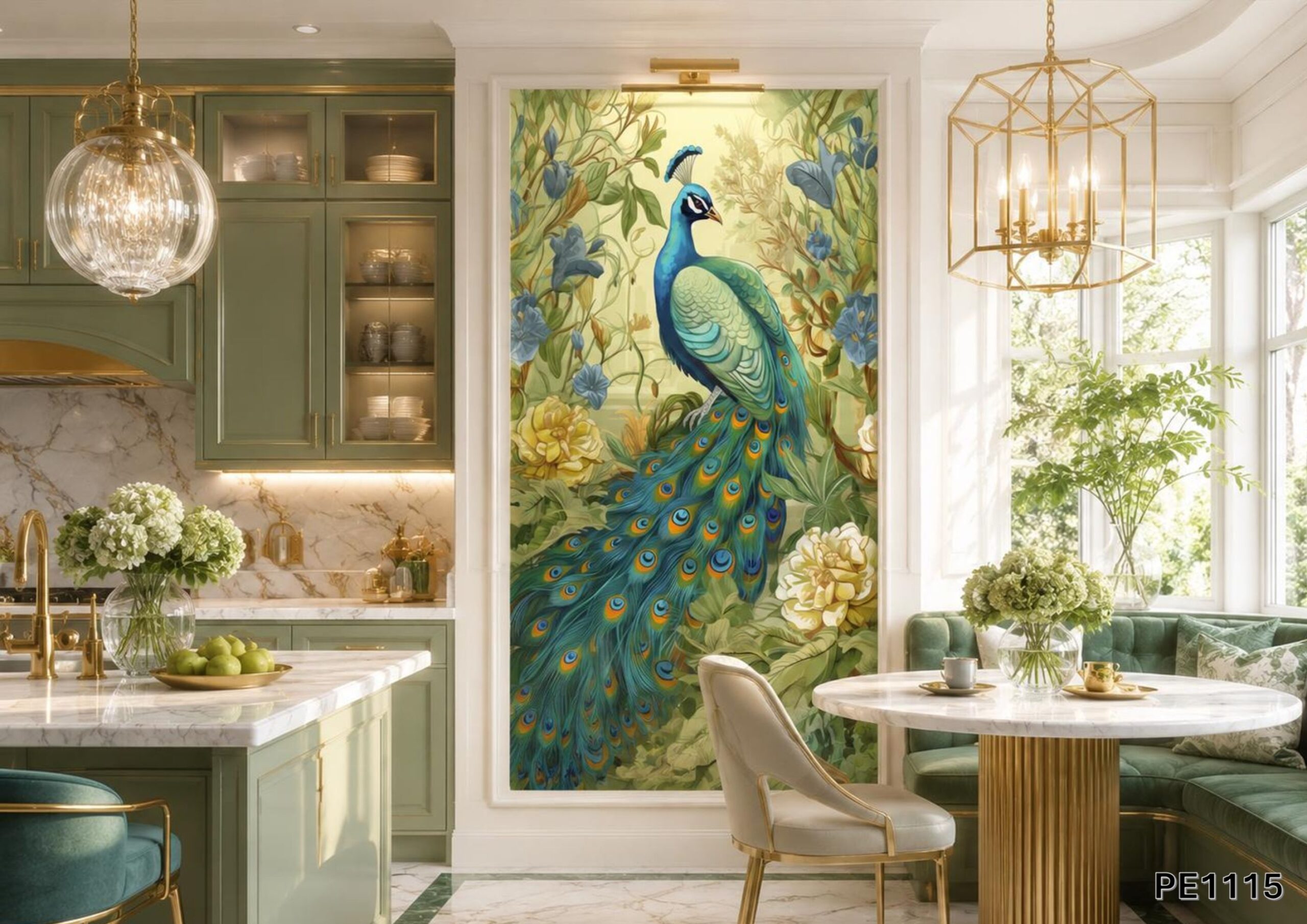 PE1115-lithos Peacock III - PE1115 - Image 1