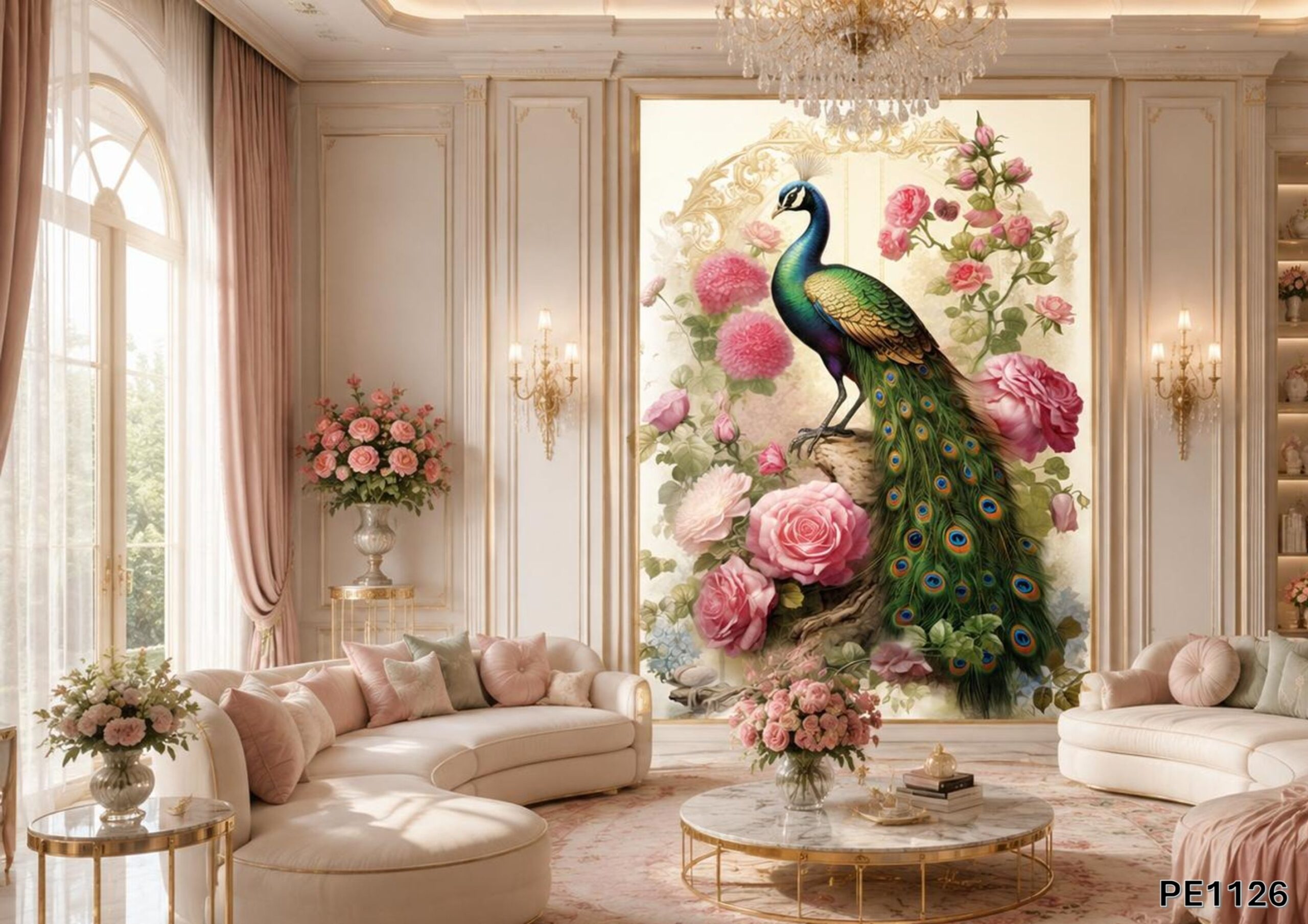 PE1126-lithos Peacock III - PE1126 - Image 1