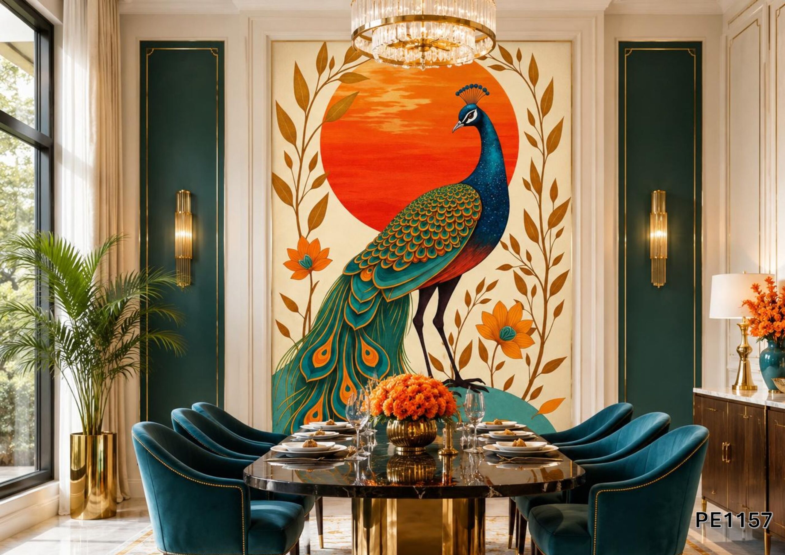 PE1157-lithos Peacock III - PE1157 - Image 1