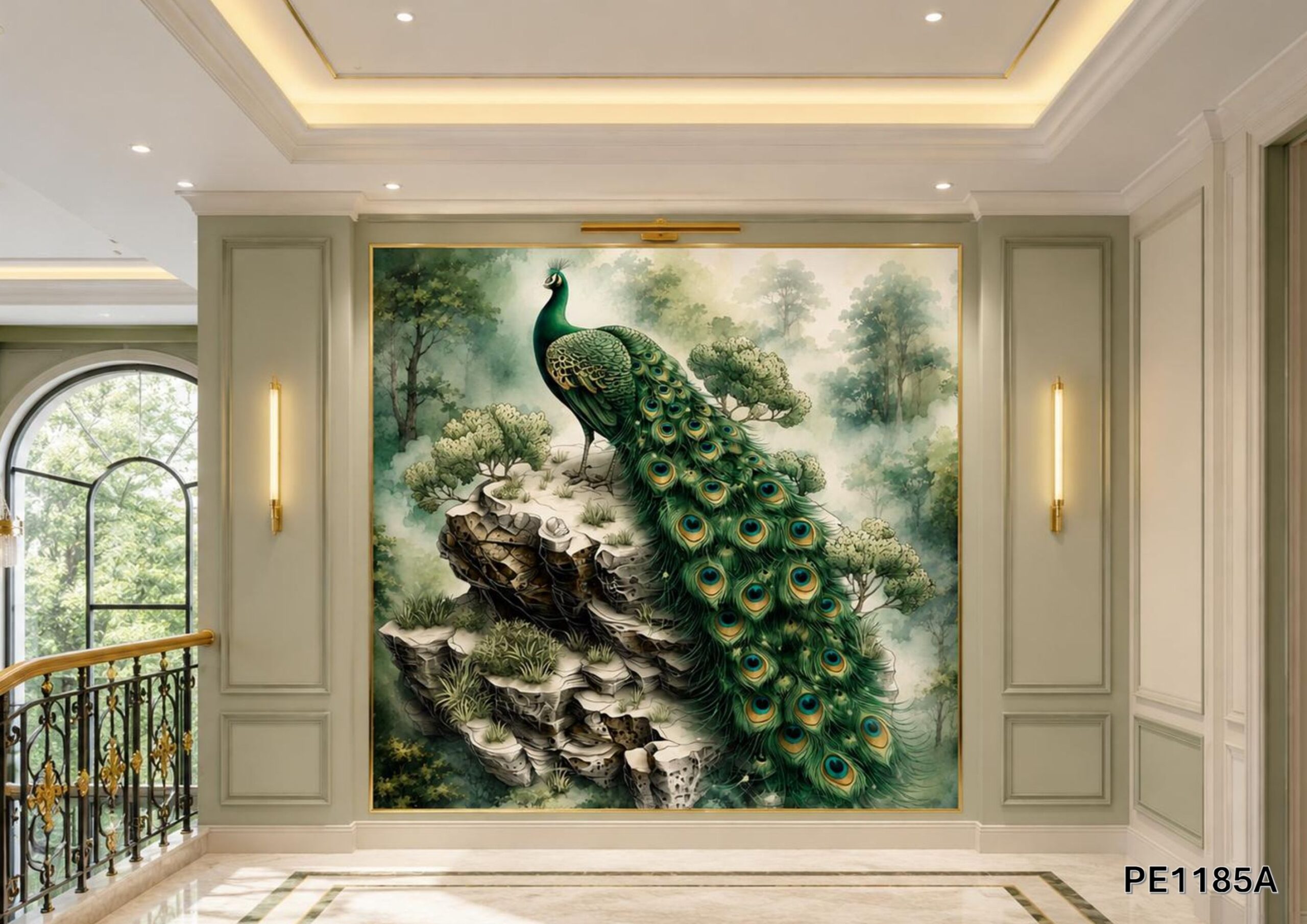 PE1185A-lithos Peacock III - PE1185 - Image 1