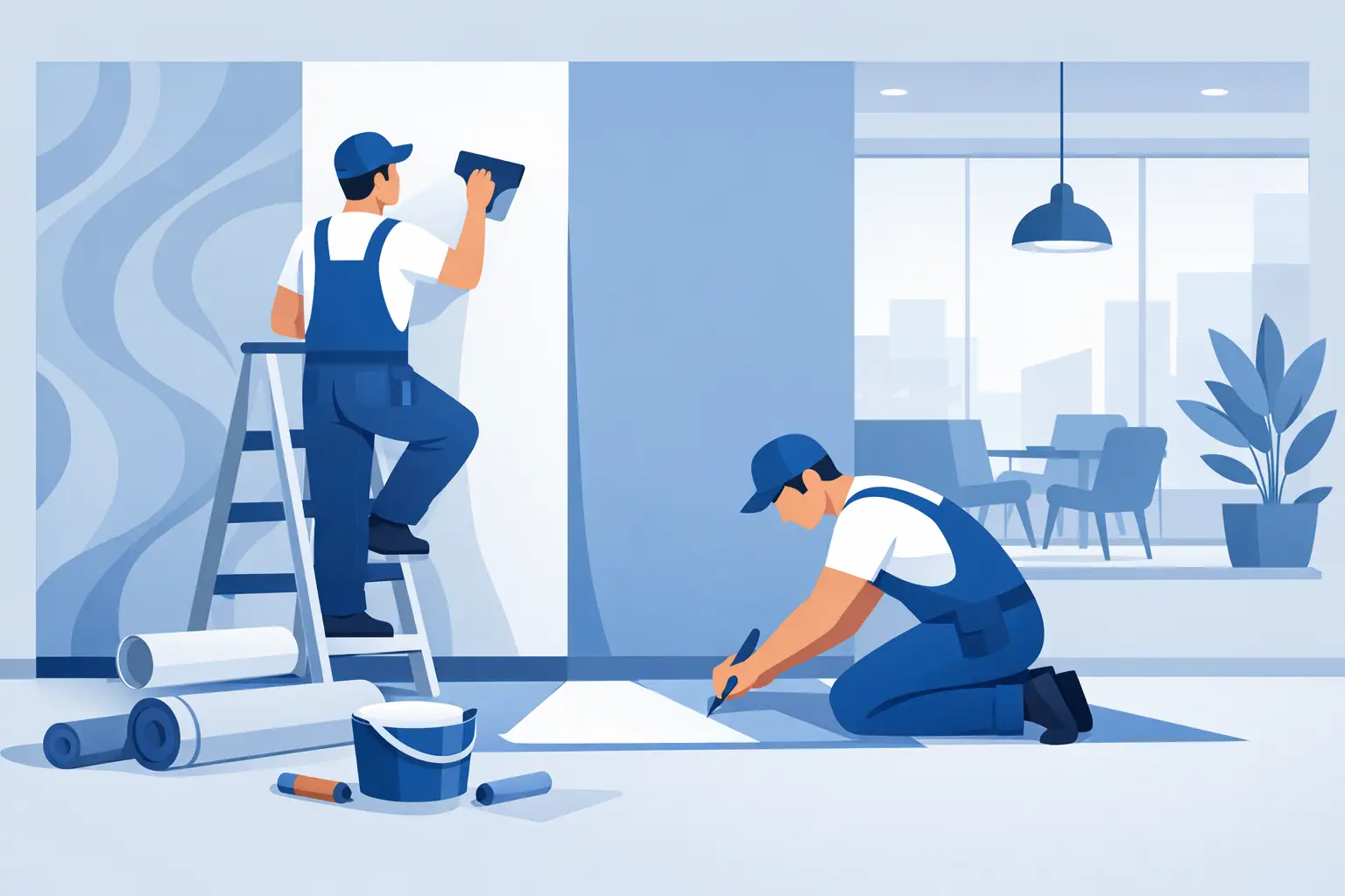 Commercial Wallpaper Installation That Performs