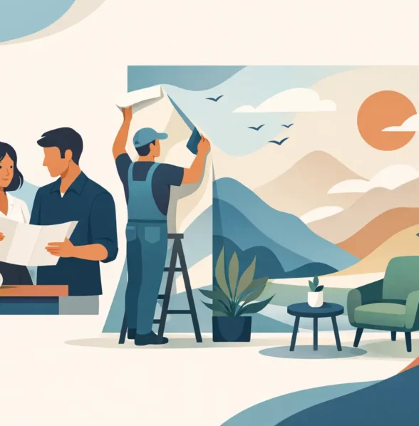 Custom Mural Wallpaper for Statement Walls
