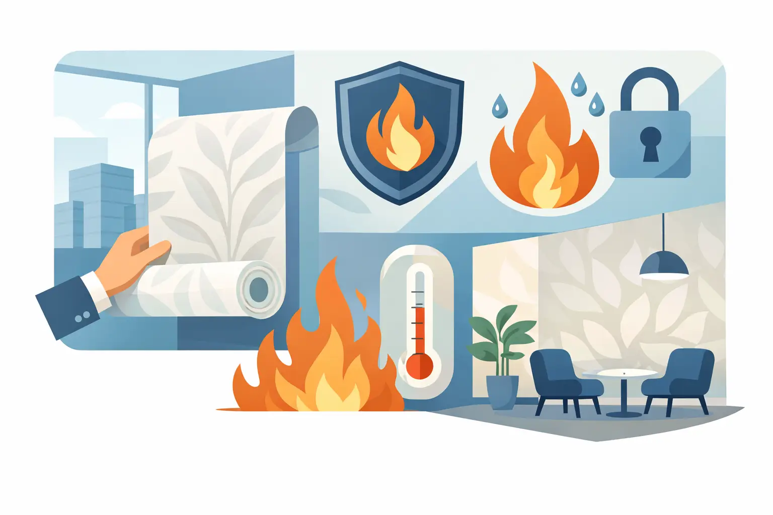 Fire Retardant Commercial Wallpaper Guide