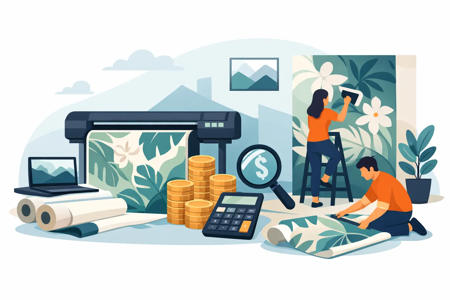 How Much Does It Cost to Print Your Own Wallpaper?