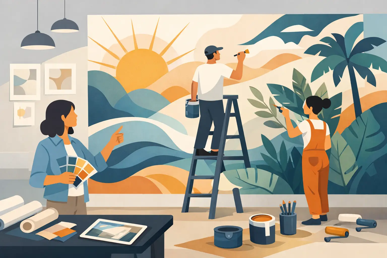 How to Design Bespoke Murals That Last