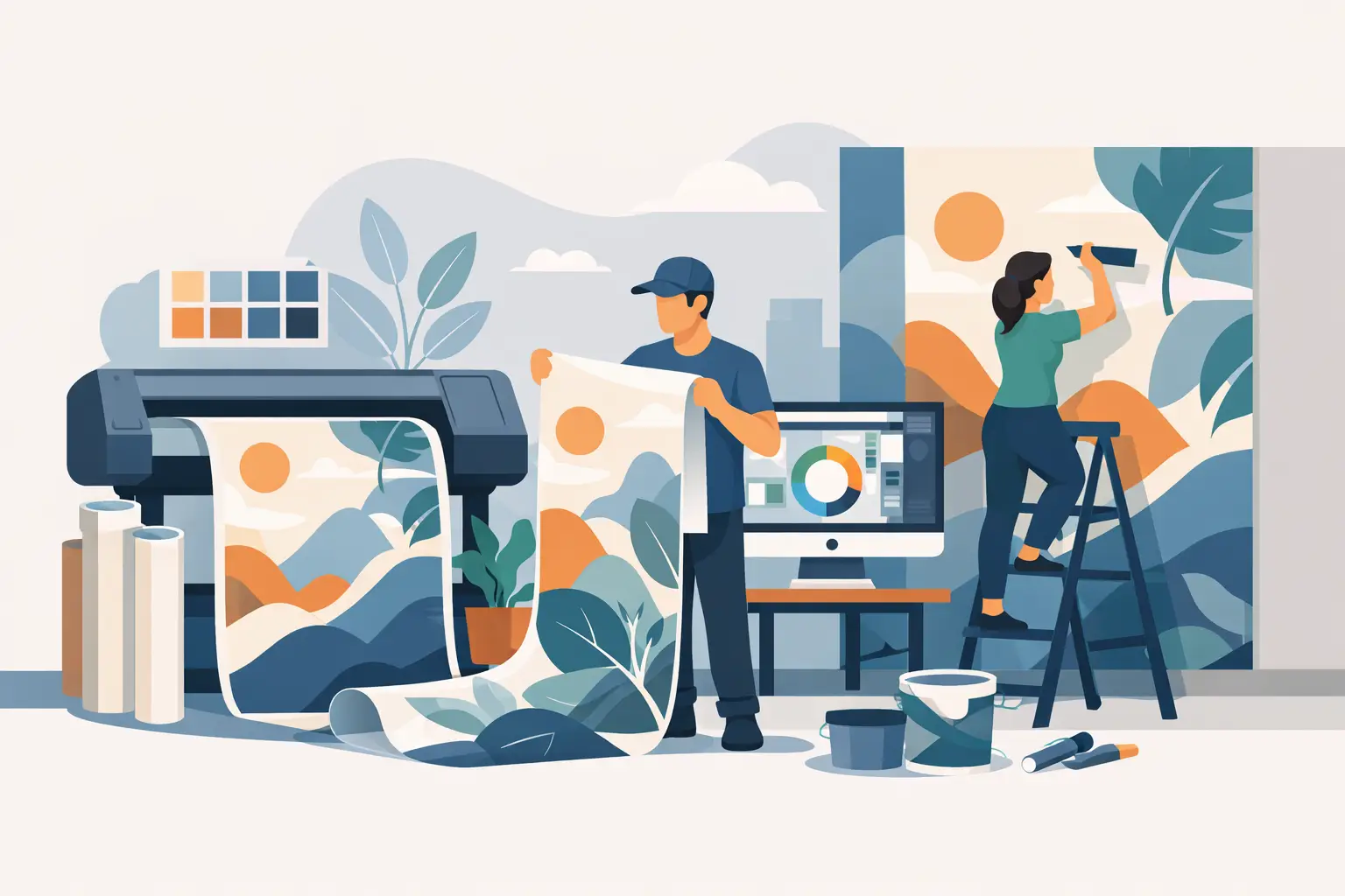 How to Print Custom Wallpaper Right