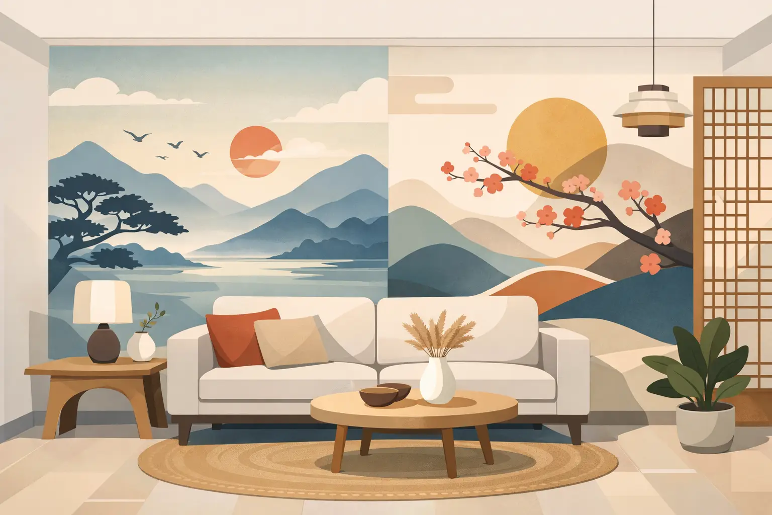 Korean Wallpaper for Living Room Ideas