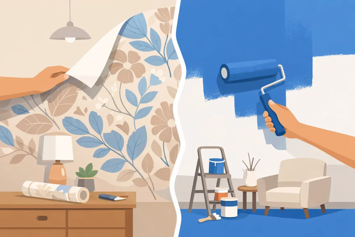 Wallpaper Versus Wall Paint: What Fits Best?
