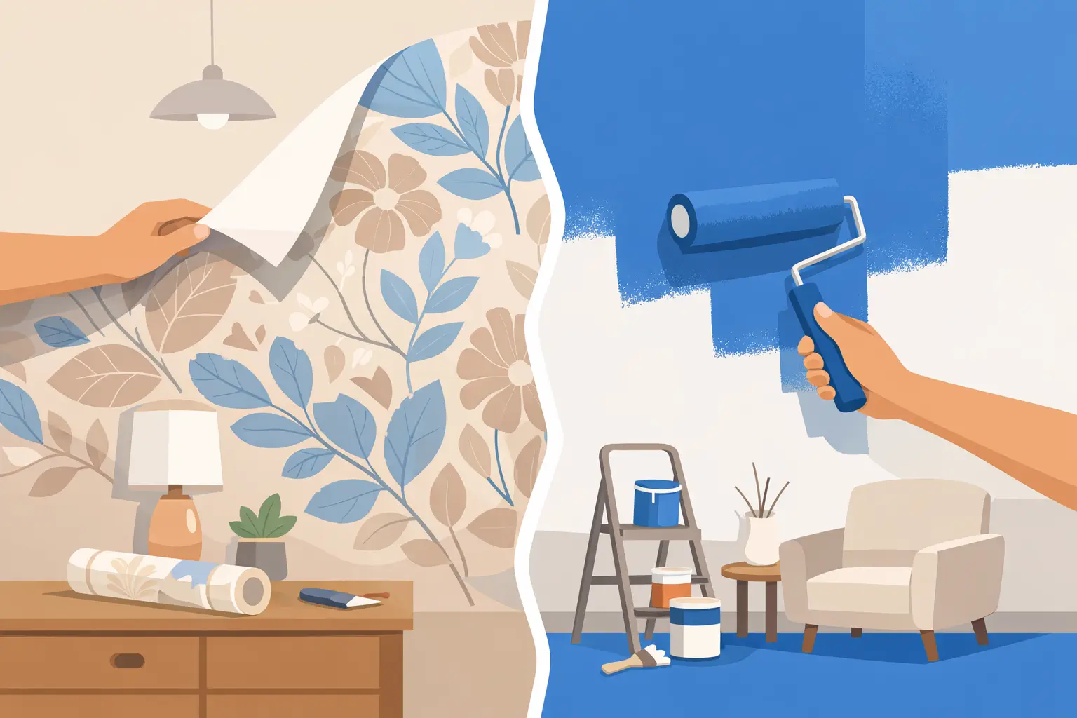 Wallpaper Versus Wall Paint: What Fits Best?