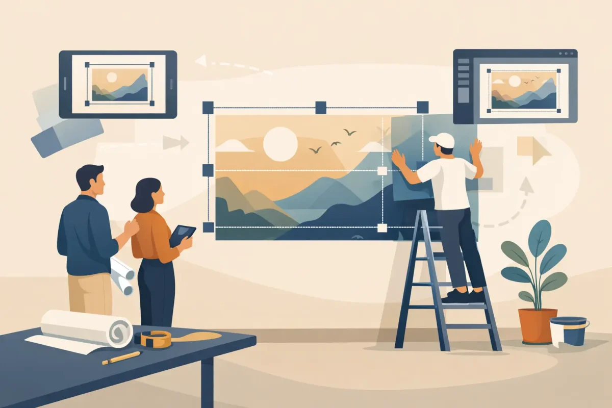 Guide to Bespoke Mural Sizing for Any Wall