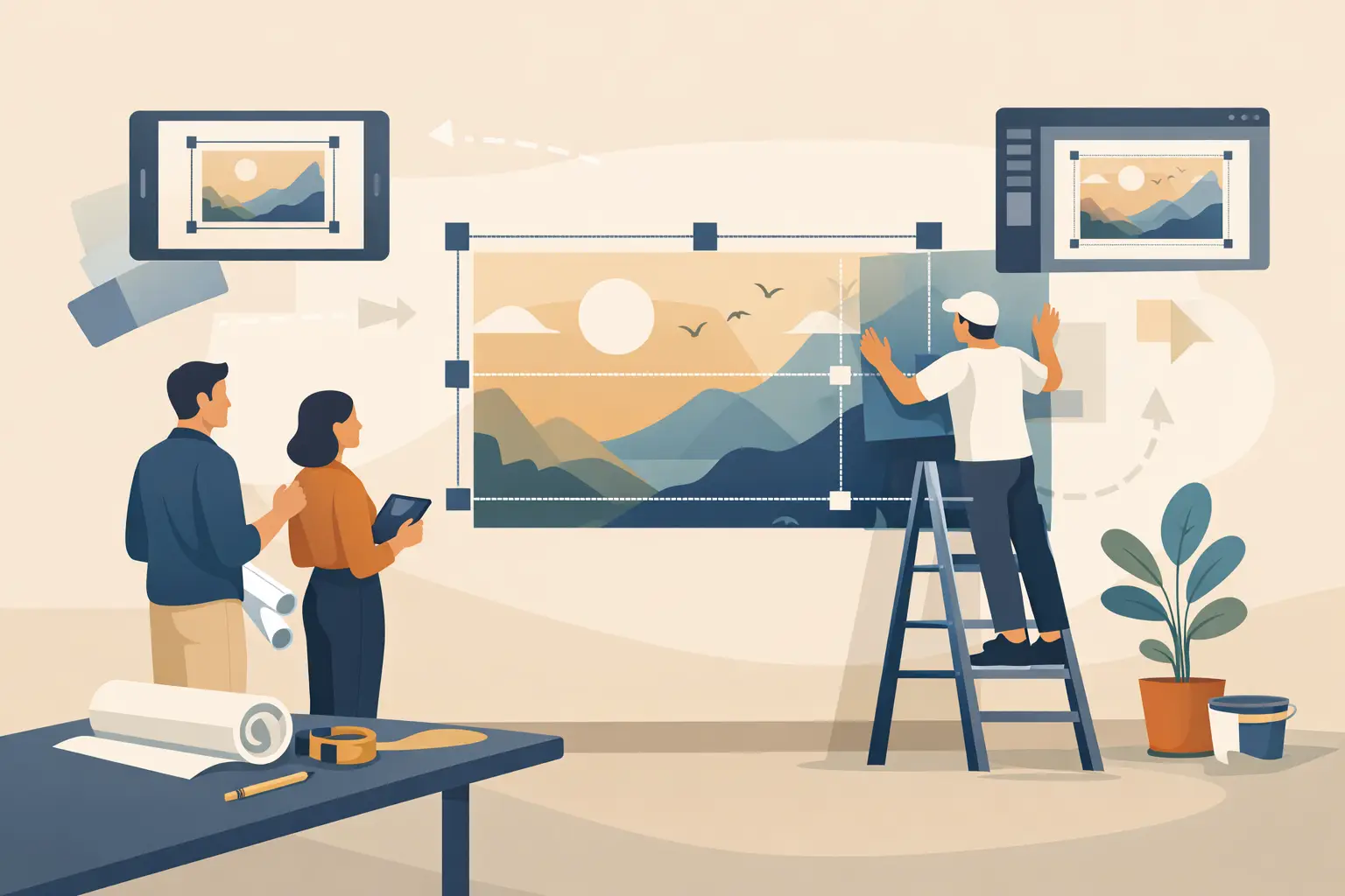 Guide to Bespoke Mural Sizing for Any Wall