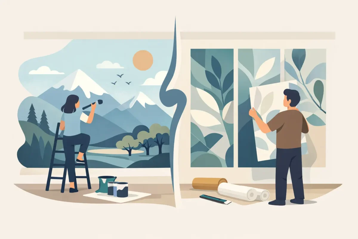 Murals vs Wallpaper Panels: Which Fits Best?