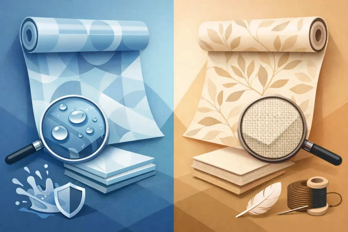 Vinyl vs Fabric Wallpaper: Which Performs Best?