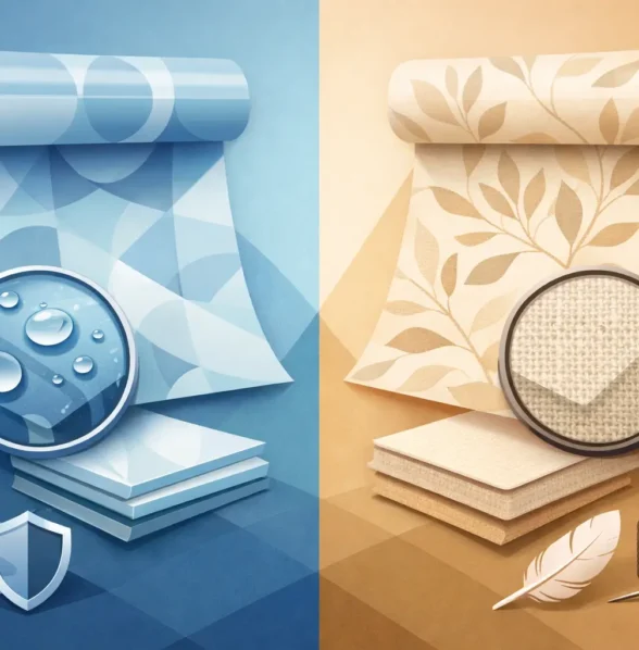 Vinyl vs Fabric Wallpaper: Which Performs Best?