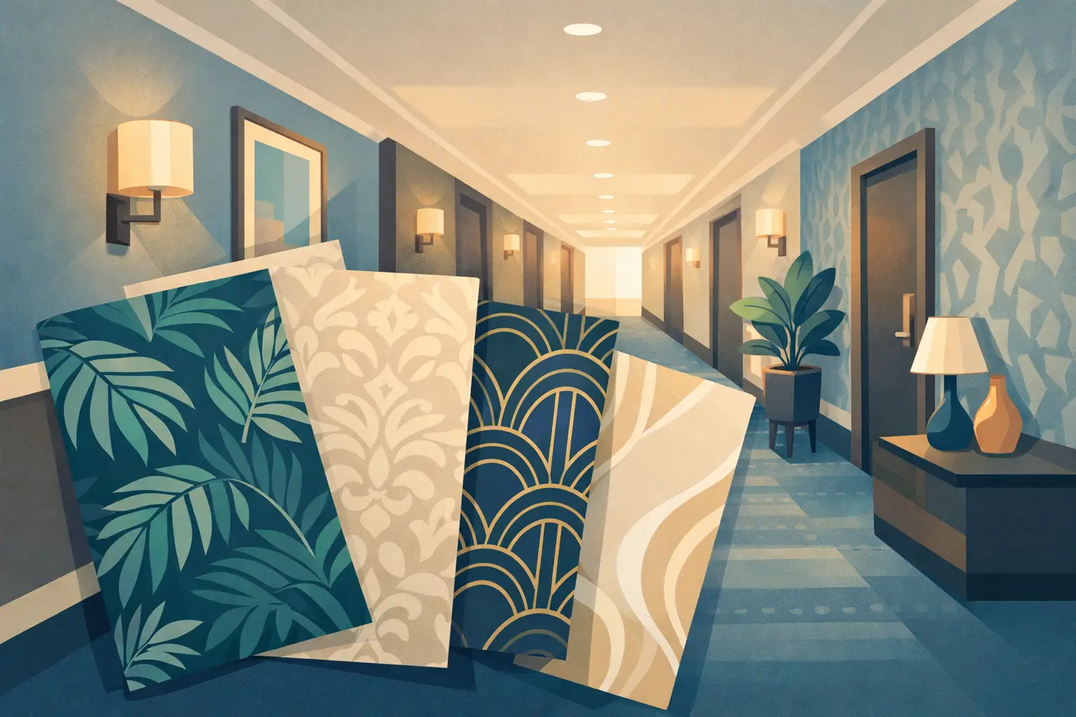 What Wallpaper Suits Hotel Corridors Best?