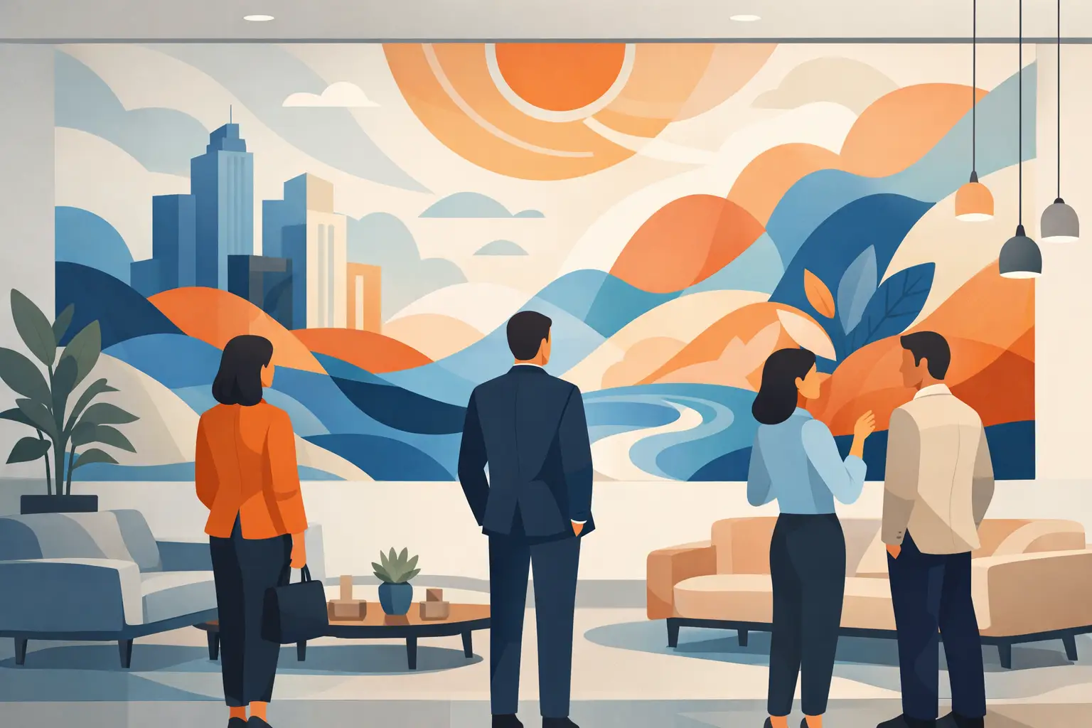 Best Mural Styles for Lobbies That Make an Impact