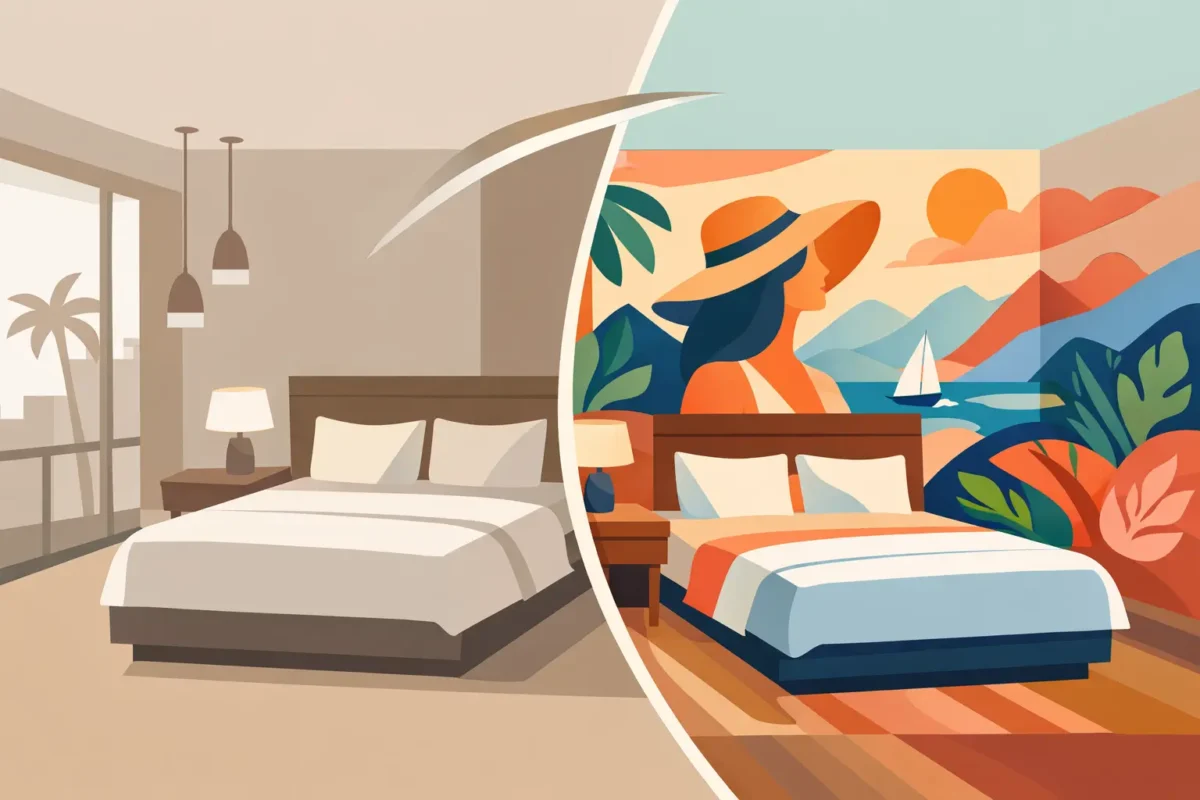 Boutique Hotel Mural Transformation Example