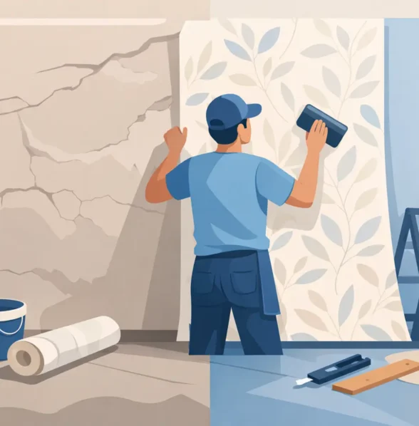 Can Wallpaper Cover Uneven Walls Successfully?