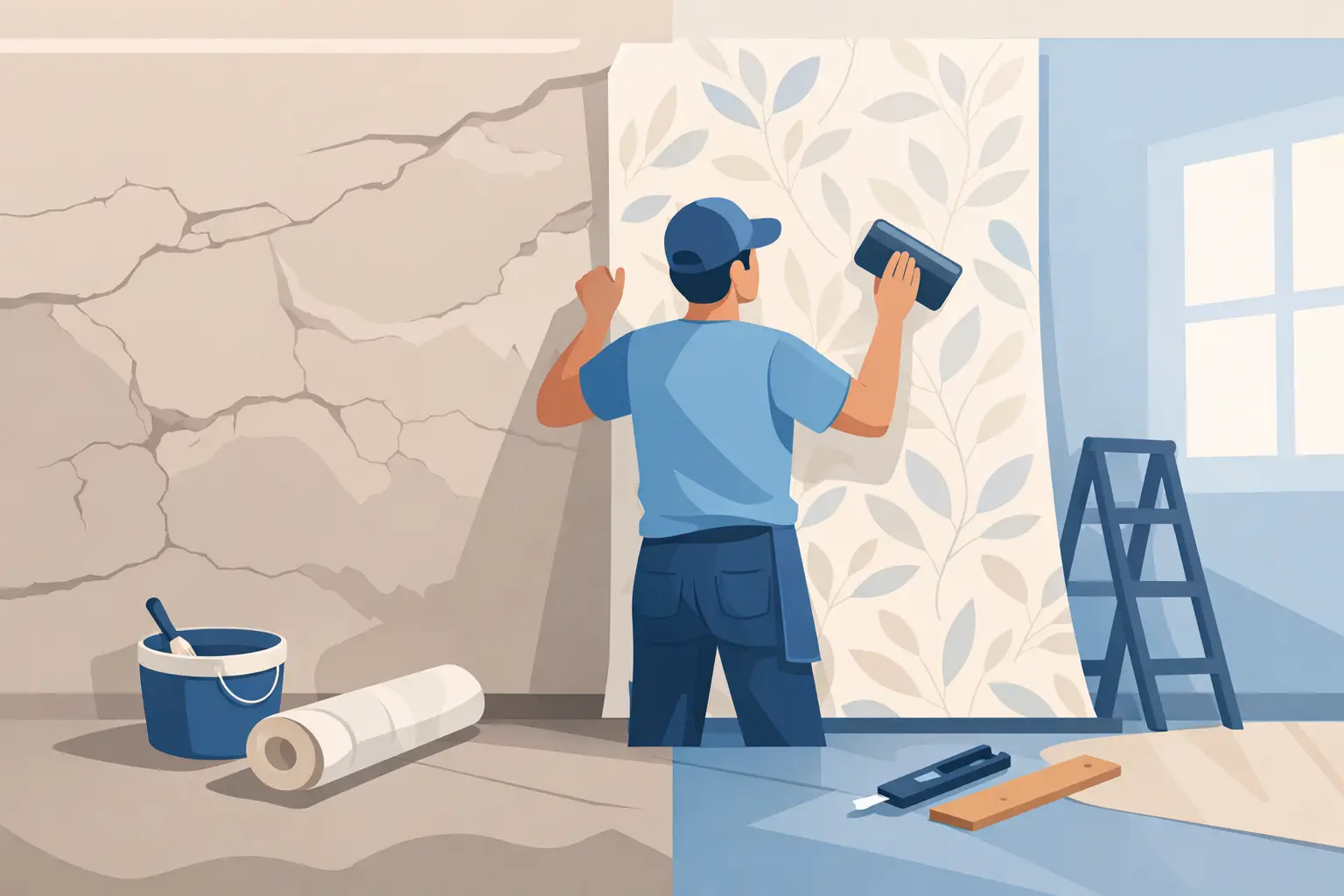 Can Wallpaper Cover Uneven Walls Successfully?