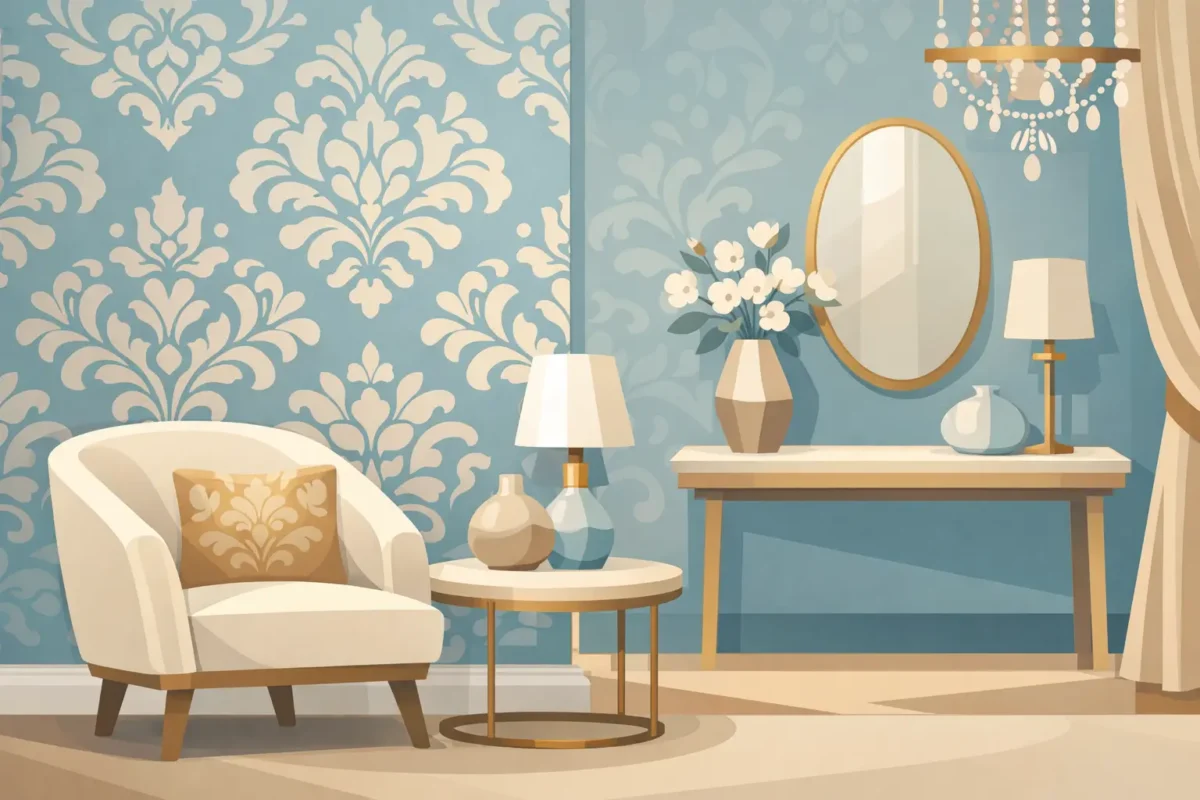 Damask Wallpaper for Elegant, Lasting Interiors