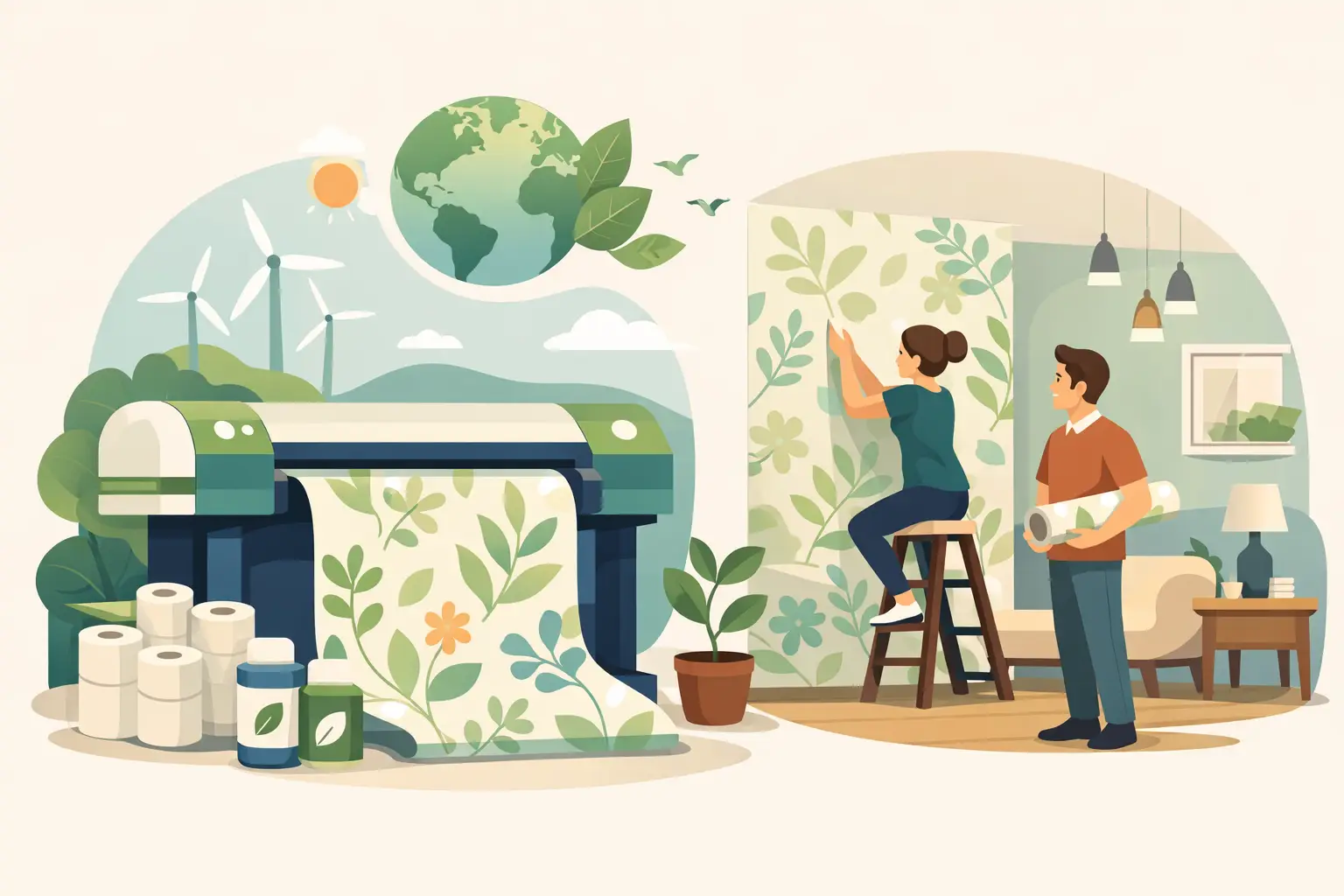 Eco Friendly Wallpaper Printing for Better Interiors