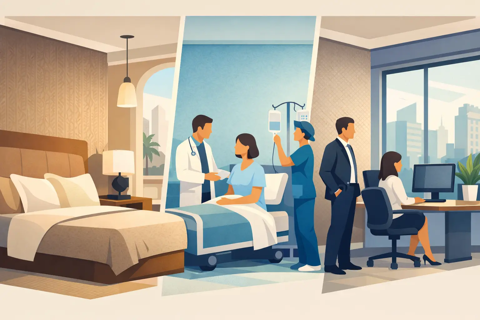 Fabric-Back Wallpaper for Hotels, Hospitals, and Businesses