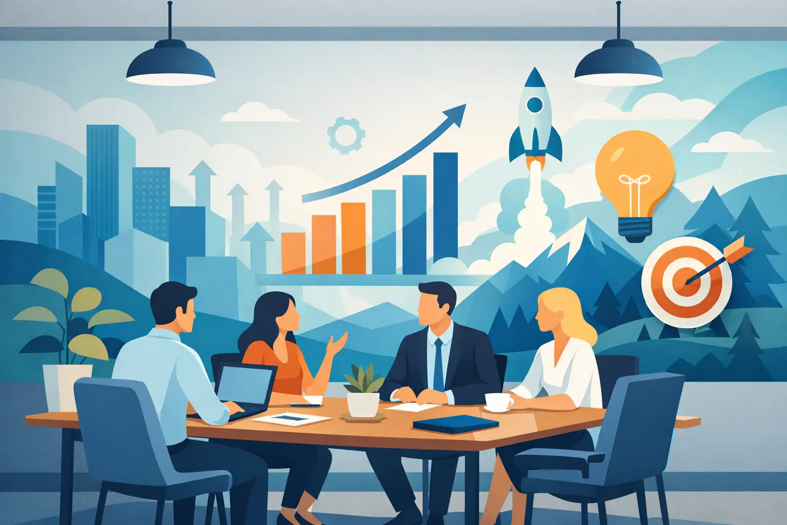 Wall Murals for Meeting Rooms That Work Harder