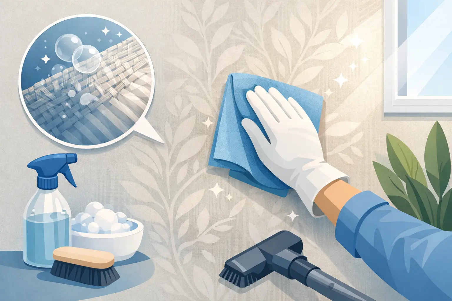How to Clean Fabric Wallpaper Without Damage