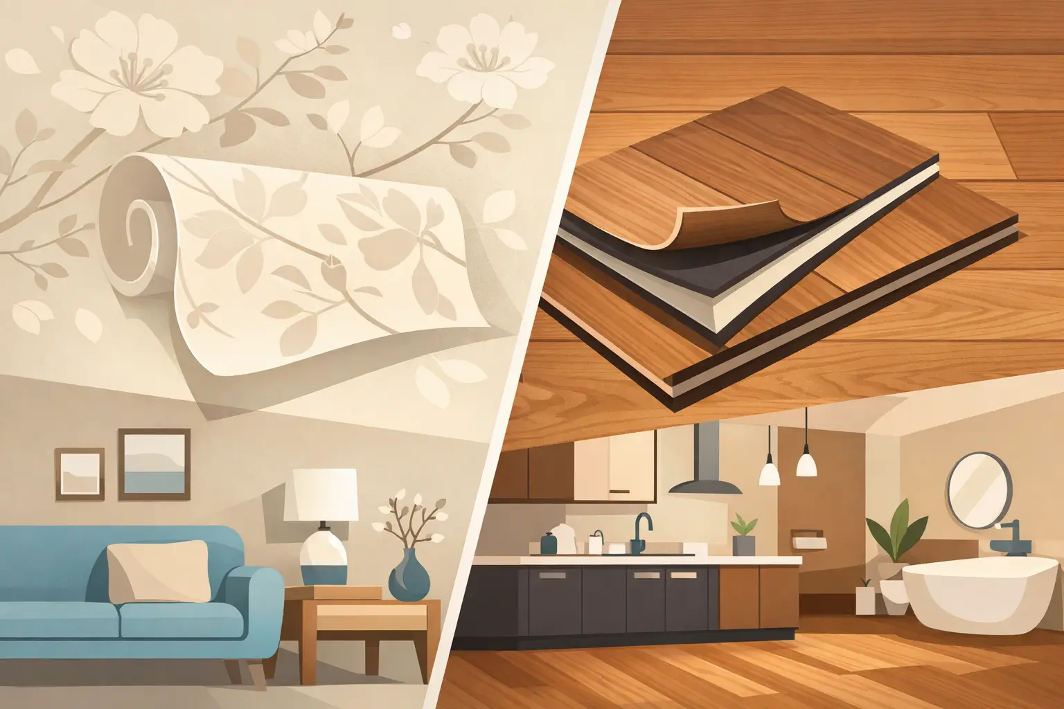 Korean Wallpaper vs Vinyl for Every Space