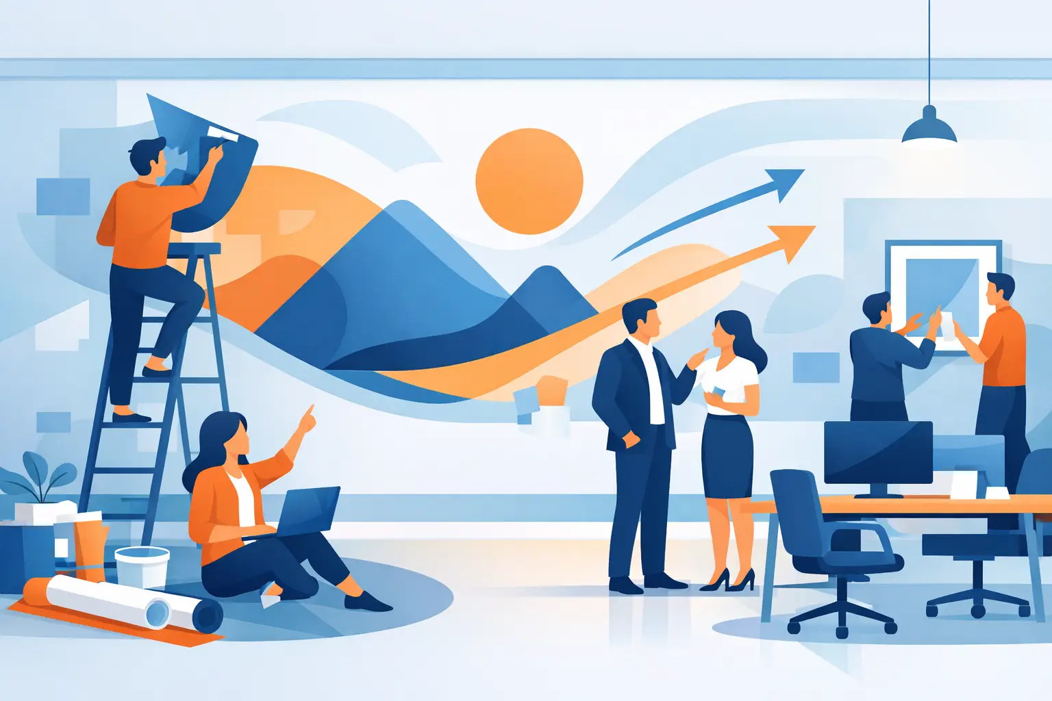 Office Wall Branding Makeover Example That Works