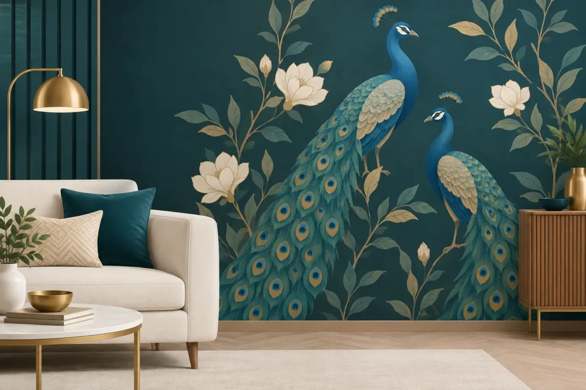 Peacock Wallpaper for Elevated Interiors